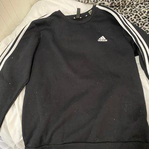 Adidas Essentials Fleece, 3-stripes, sweatshirt, size medium women's